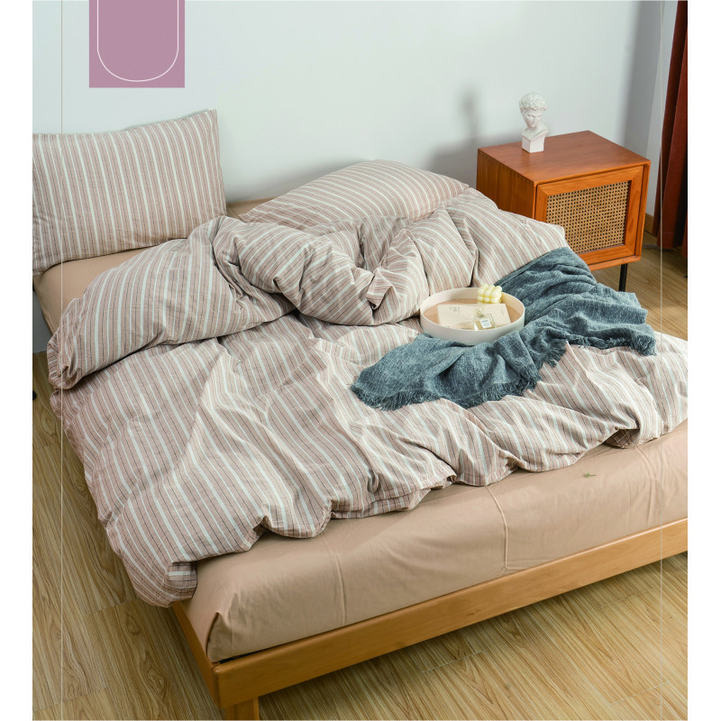 Комплект постільної білизни Viluta Двоспальний Варена бавовна Wash Printed 07