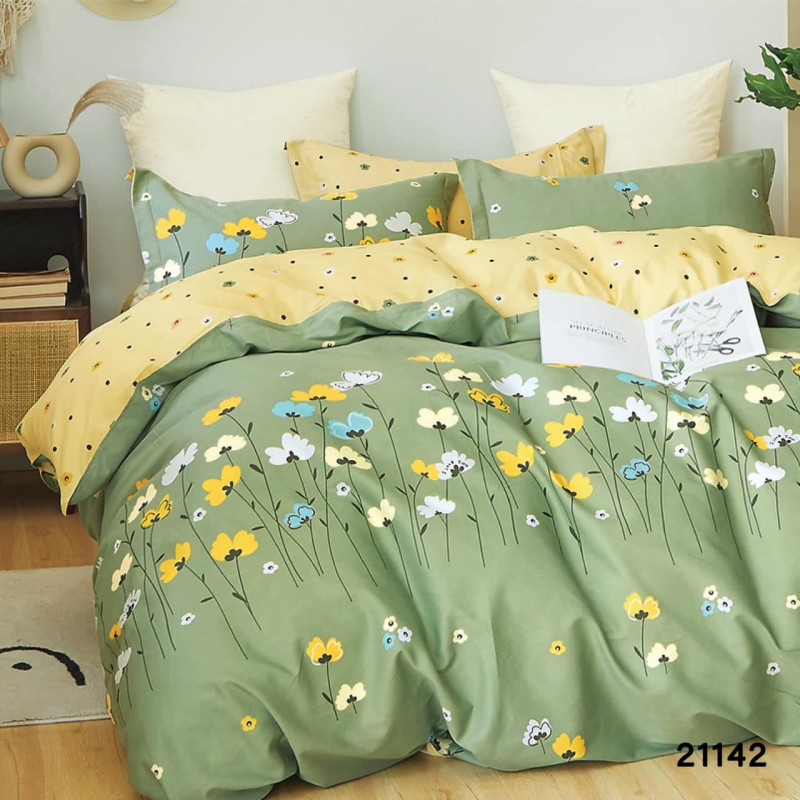 Комплект постільної білизни Viluta Євро Ранфорс 21142