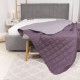 Покривало стьобане двустороннє Viluta Дует 210х220 Димчастий аметист