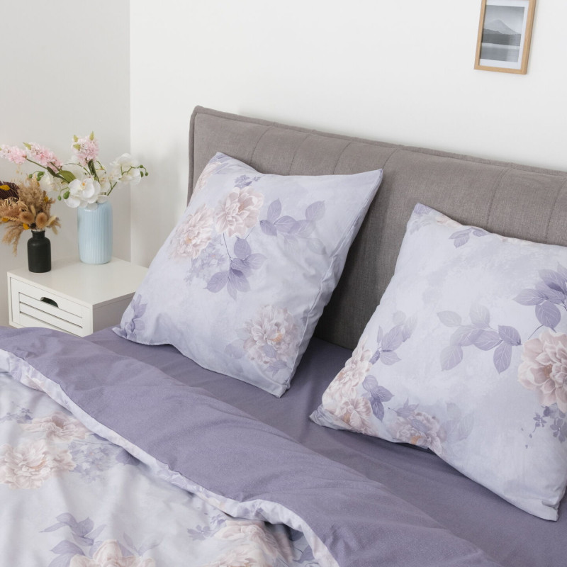 Комплект постільної білизни Viluta Двоспальний Ранфорс 25400 з простирадлом на резинці 160х200