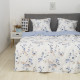 Комплект постільної білизни Viluta Євро Ранфорс 24293 з простирадлом на резинці 180х200