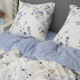 Комплект постільної білизни Viluta Євро Ранфорс 24293 з простирадлом на резинці 180х200