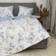Комплект постільної білизни Viluta Євро Ранфорс 24293 з простирадлом на резинці 180х200
