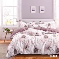 Viluta Ranforce Euro Bed Linen Set with Floral Print