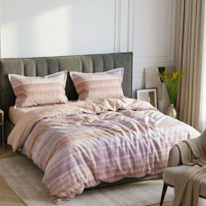 Комплект постільної білизни Viluta Brushed Warm Cotton W-25 Євро з абстрактним принтом