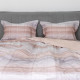 Комплект постільної білизни Viluta Brushed Warm Cotton W-25 Євро з абстрактним принтом