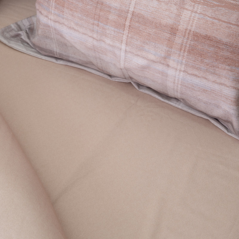 Комплект постільної білизни Viluta Brushed Warm Cotton W-25 Євро з абстрактним принтом