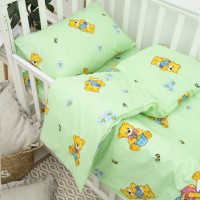 Комплект постільної білизни Вилюта дитячий ранфорс 6112 зелений