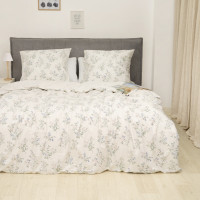 Комплект постільної білизни Tiare Євро Сатин Premium 172 з простирадлом на резинці 160х200