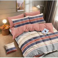 Комплект постільної білизни Tiare Євро Сатин Premium 180 з простирадлом на резинці 160х200