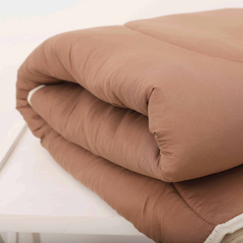 Ковдра силіконова стьобана Viluta Relax Light 220х200 + 2 наволочки 50х70 Капучино