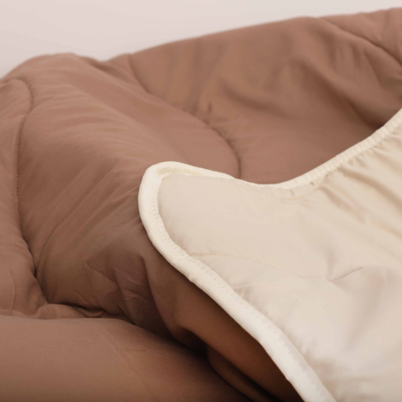 Ковдра силіконова стьобана Viluta Relax Light 220х200 + 2 наволочки 50х70 Капучино