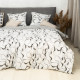 Комплект постільної білизни Двоспальний ранфорс 24290 c простирадлом на резинці 160х200