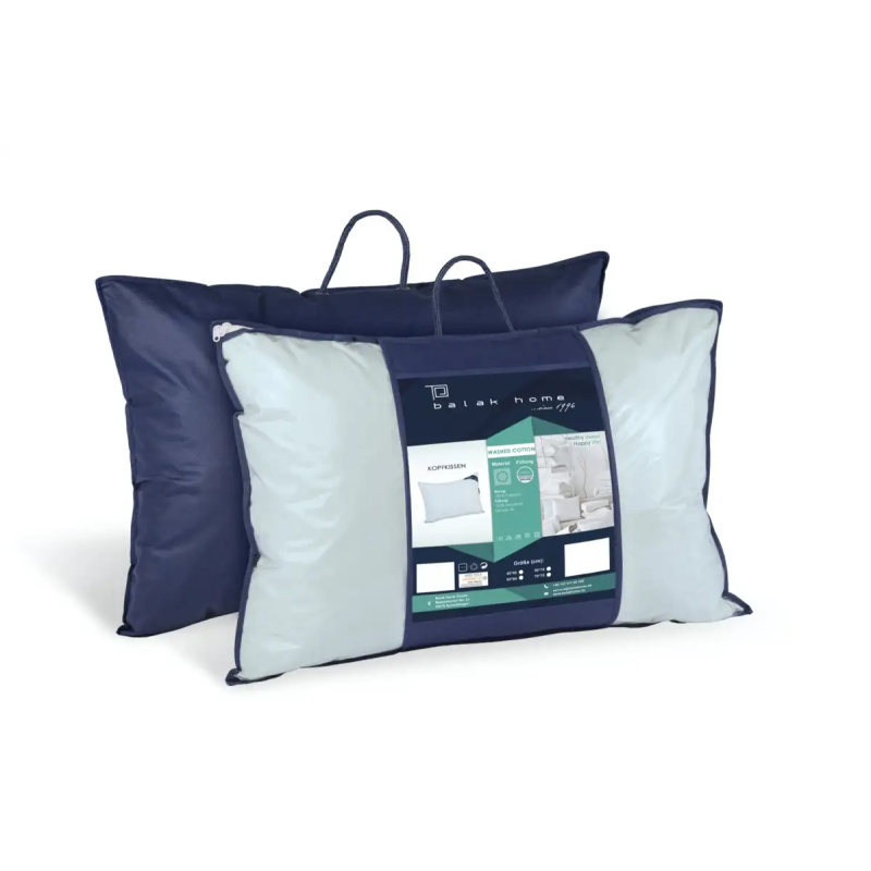 Подушка "WASHED COTTON" Блакитна, 50x70