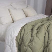 Ковдра Duo Season оливкова/молочна, 200x210