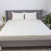 Простирадло ТЕП "VELOUR" з резинкою молочний, 160x200