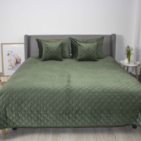 Покривало ТЕП "VELOUR" Chive/Ромб круглий, 180x240