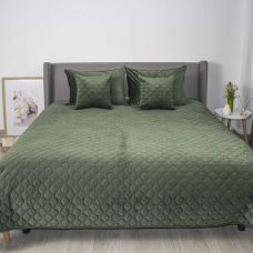 Покривало ТЕП "VELOUR" Chive/Ромб круглий, 240x260