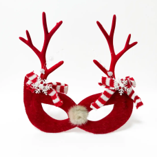 Різдвяні окуляри «Funny Reindeer», пластикові, червоні, з декором