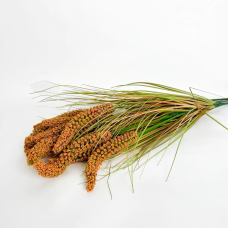 Декоративна гілка «Field Harmony», зелено-помаранчевий, 45 см