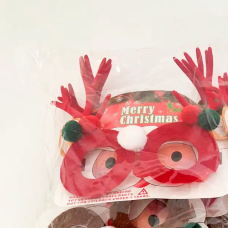 Різдвяні окуляри «Warm Reindeer», пластикові, червоні, з декором