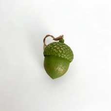 Ялинкова прикраса «Forest Charm», 6 см, дерев’яна, оливкова