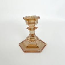 Підсвічник «Amber Touch», 7 см, скло, золотистий