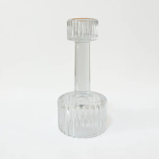 Підсвічник «Crystal Warmth», 15 см, скло, прозорий