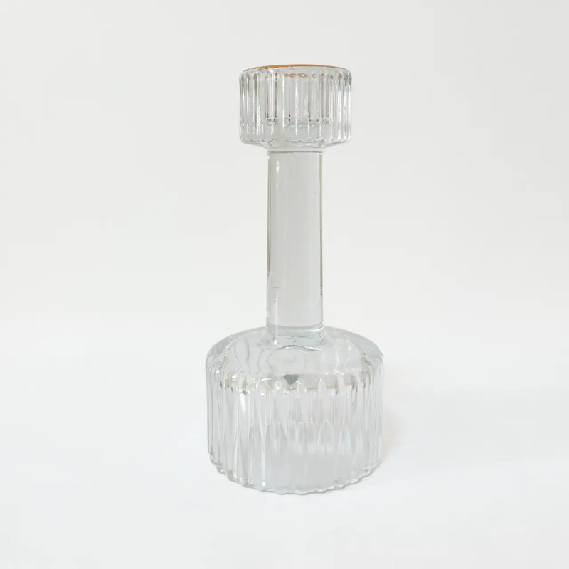 Підсвічник «Crystal Warmth», 15 см, скло, прозорий