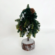 Декоративна фігурка “Frosty Pine”, 27 см, зелена