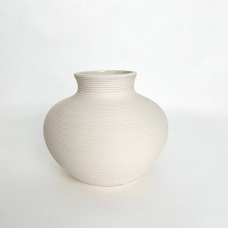 Ваза «Home Spirit», 19,5 см, керамічна, кремова