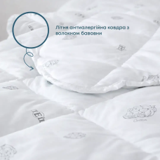 Ковдра DREAM "COTTON" (150 г/м2)  в пакеті, 200x210
