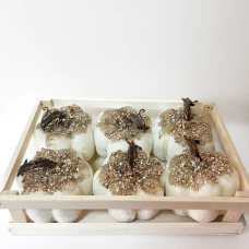 Набір декоративних елементів “Winter Pumpkins”, 6 шт