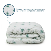 Ковдра DREAM "ALOE VERA" металізований друк, 200x210