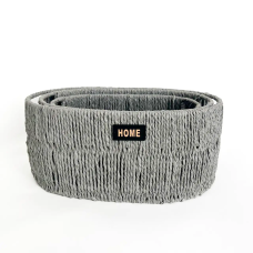 Комплект декоративних кошиків Home Edition, 3 шт, сірий