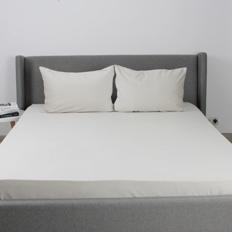 Простирадло ТЕП "VELOUR" з резинкою світло-сіре, 160x200