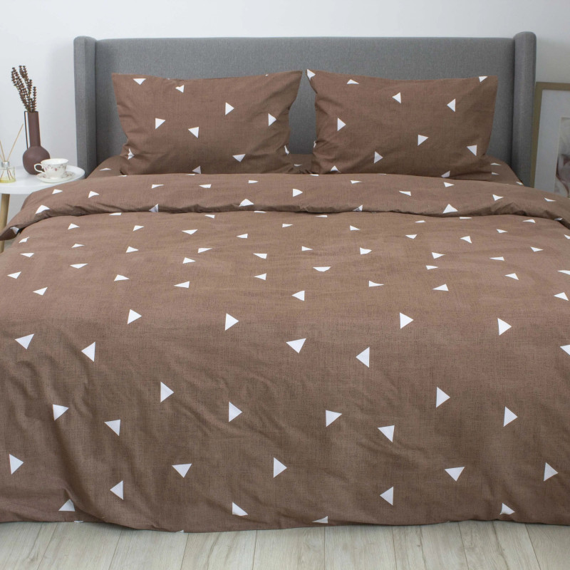 Комплект постільної білизни ТЕП "Happy Sleep" Choco Triangles, полуторна