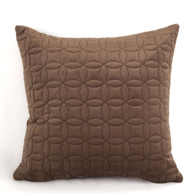 Наволочка декоративна ТЕП VELOUR 45x45 см Коричневий/Мозаїка