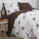 Комплект постільної білизни ТЕП Happy Sleep Chocolate Stars з ранфорсу