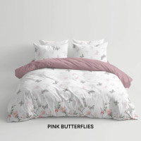 ТЕП Pink Butterflies Double Bed Linen Set