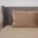 Простирадло на резинці ТЕП Velour, велюр, капучино, 90х200 см