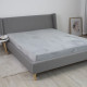 Велюрове простирадло на резинці ТЕП VELOUR Айворі 90х200 см