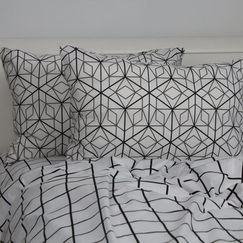 Комплект наволочок "ТЕП" скрутка Quadro Stars grey Rev, 50x70