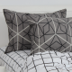 Комплект наволочок "ТЕП" скрутка Quadro Stars grey FR, 50x70