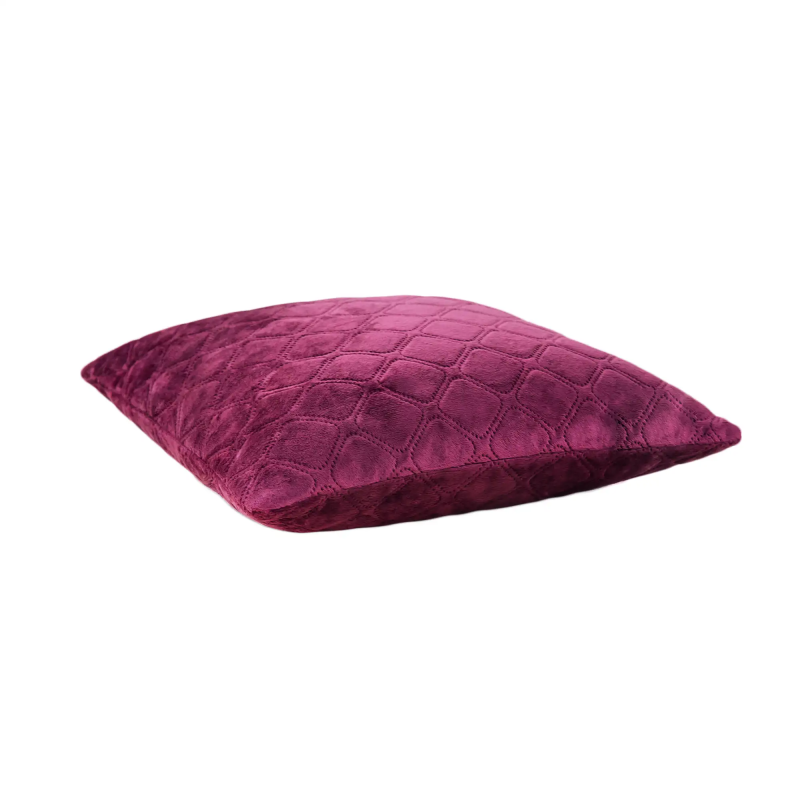 Подушка декоративна "VELOUR" Бордова, 40x40