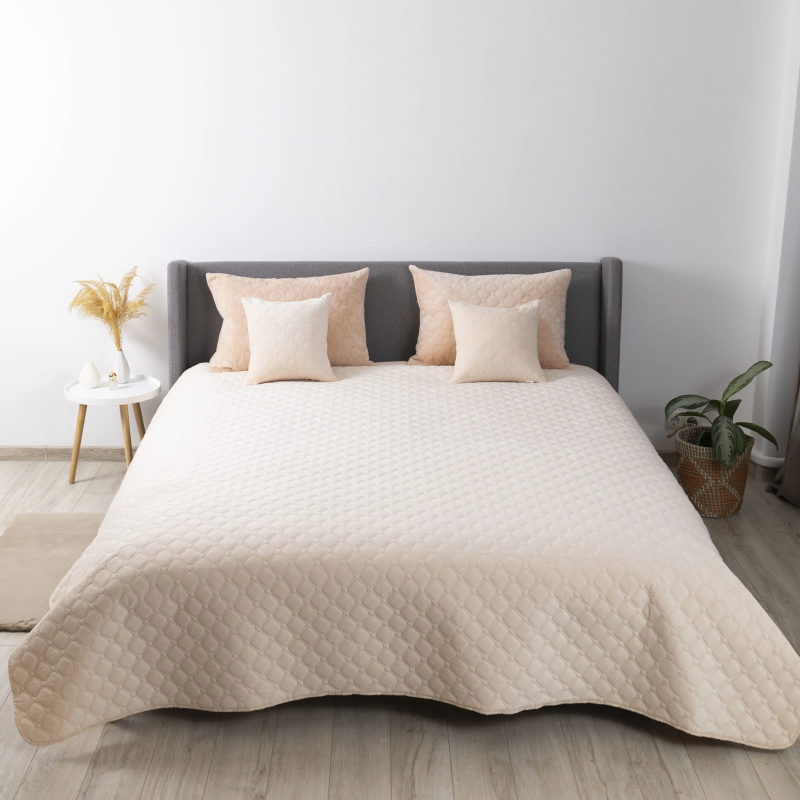 Подушка декоративна "VELURE" Персиковий, 40x40