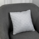 Подушка декоративна "VELOUR" Світло-сіра, 40x40