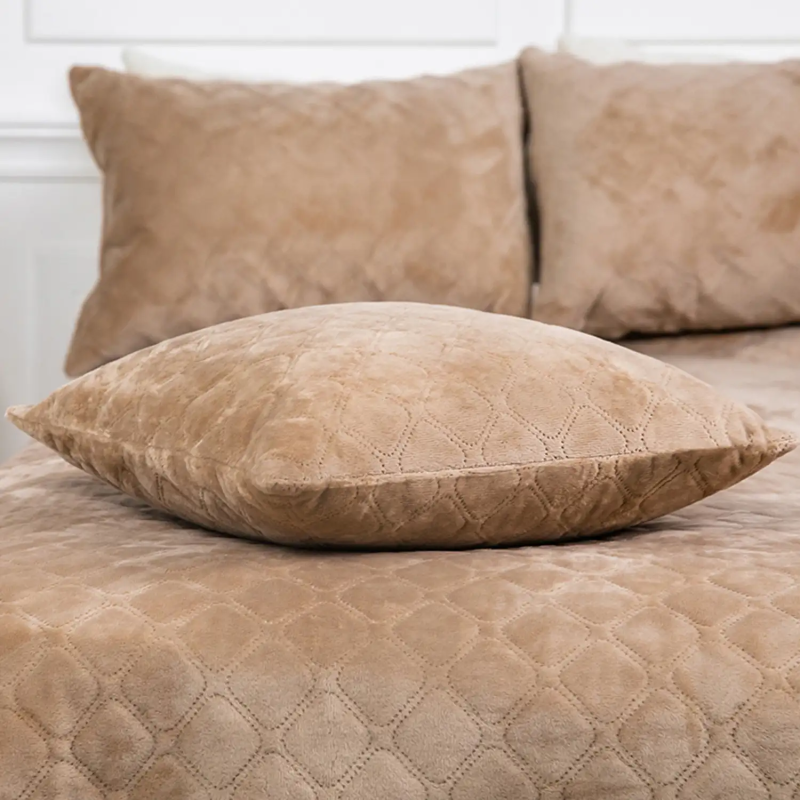 Подушка декоративна "VELOUR" Золотий беж, 40x40