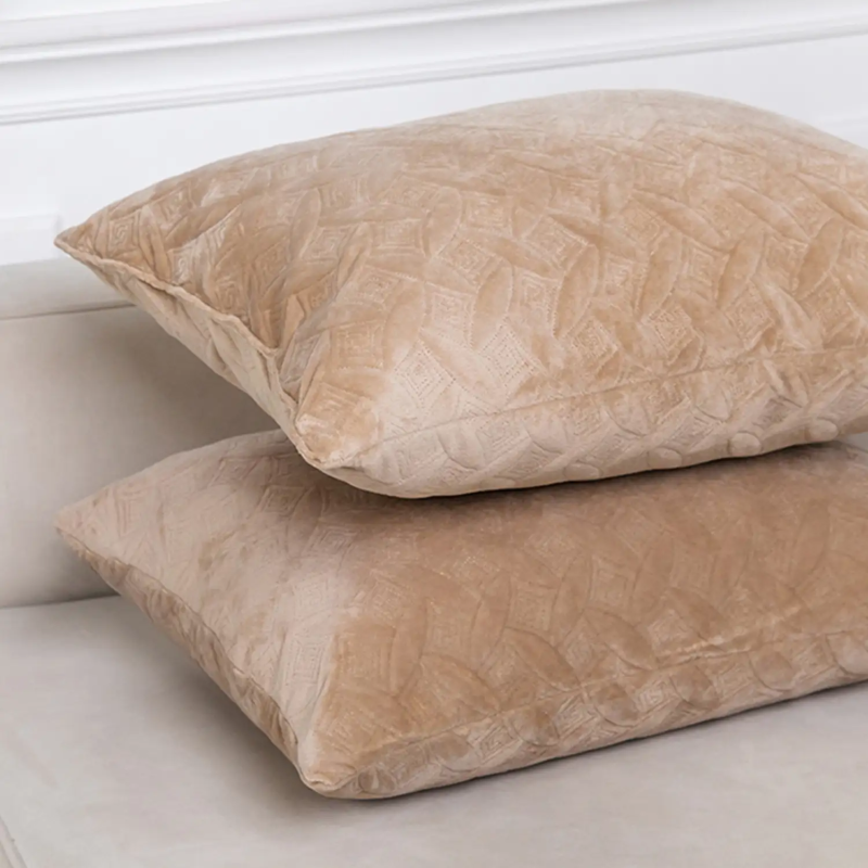 Подушка декоративна "VELOUR" Золотий беж, 40x40