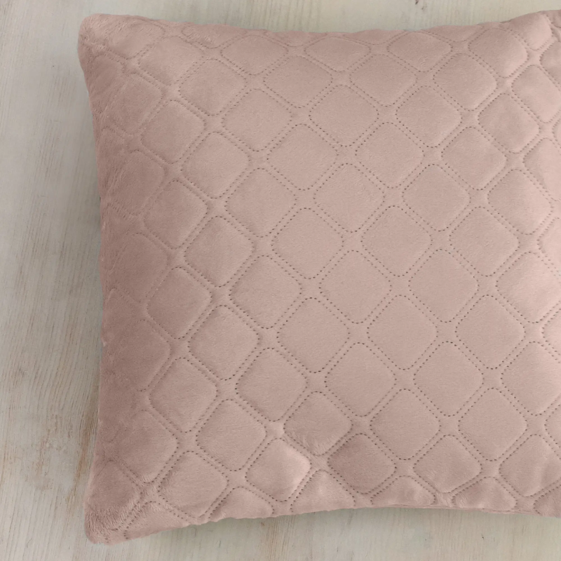 Подушка декоративна "VELOUR" Пудрова, 40x40